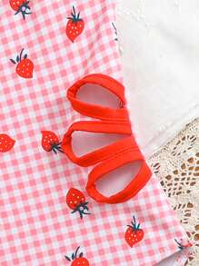 Maiô feminino Infantil estampa de Morango Luana